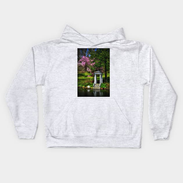 Gazebo In Spring Kids Hoodie by JimDeFazioPhotography